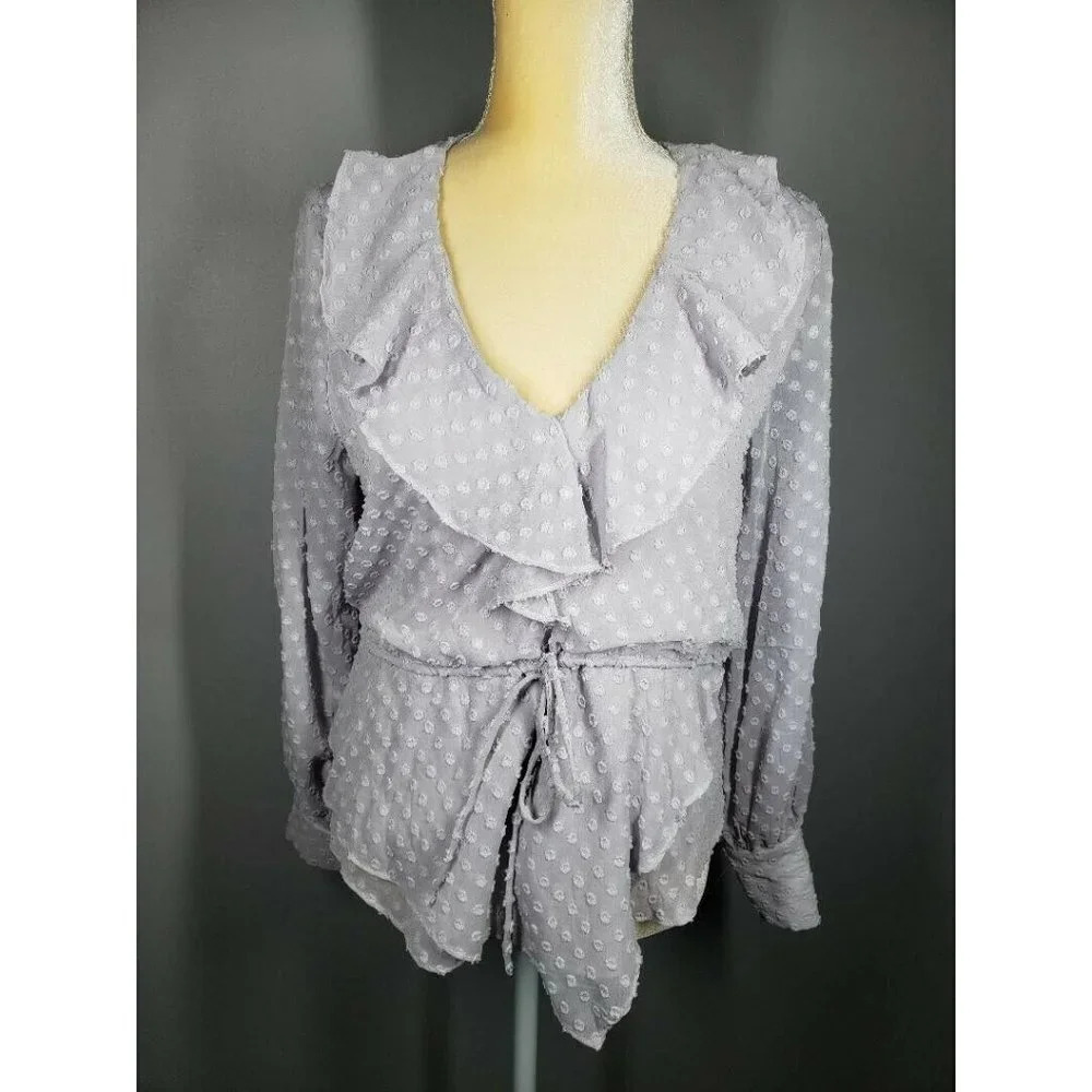 Do + Be Lavender Blouse Womens Size S